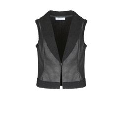 Bianca Fellimitat-Weste - Sophie - schwarz (070)