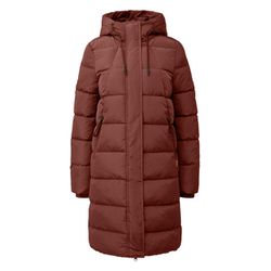 Q/S designed by Wärmender wattierter Steppmantel mit Kapuze  - rot (3619)