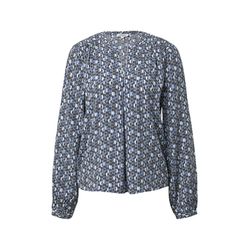 s.Oliver Red Label Airy tunic blouse with an all-over print - blue (55B0)