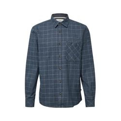 s.Oliver Red Label Regular Fit: Kariertes Hemd mit Waschung - blau/schwarz (53N4)
