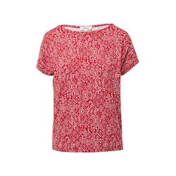 s.Oliver Red Label Relaxed-fit T-shirt with an all-over pattern - red (35B0)
