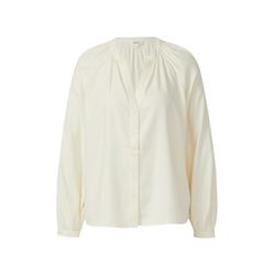 s.Oliver Red Label Flannel blouse in relaxed fit with gathers - beige (0402)