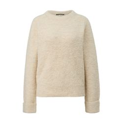 Q/S designed by Boucle-Pullover mit Stehkragen - beige (02W0)