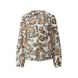 s.Oliver Red Label Structured blouse in viscose blend with all-over print  - white (02A2)