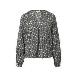 s.Oliver Red Label Airy tunic blouse with an all-over print - black (69B0)