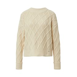 s.Oliver Red Label Pullover aus Grobstrick mit Zopfmuster  - beige (0805)