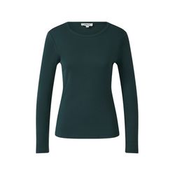 s.Oliver Red Label Longsleeve mit Rippstruktur - grün (6933)