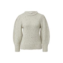 s.Oliver Red Label Strickpullover mit Puffärmeln - weiß (04X3)