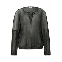s.Oliver Red Label Long-sleeved blouse with glitter thread  - black (9999)