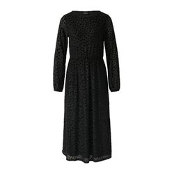 s.Oliver Black Label Midi-Samtkleid mit Ausbrennermuster   - schwarz (9999)