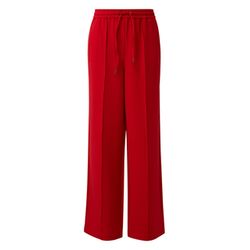 s.Oliver Red Label Wide twill trousers with elastic waistband  - red (3384)