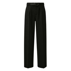 s.Oliver Red Label Pleated trousers with glitter thread - black (9999)