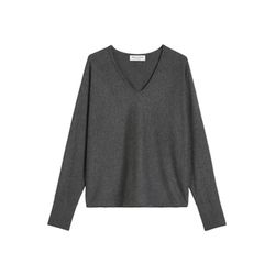 Marc O'Polo Oversized fine knit jumper in a soft virgin wool and viscose blend - gray (975)