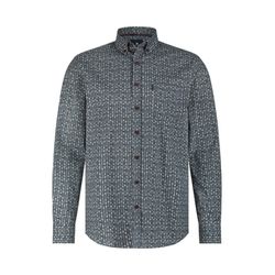 State of Art Poplin shirt with geometric print - blue (4911)