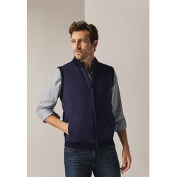 State of Art Schlichte Strickweste - blau (5900)