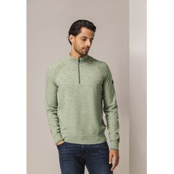 State of Art Sweater with stand-up collar - green (3691)