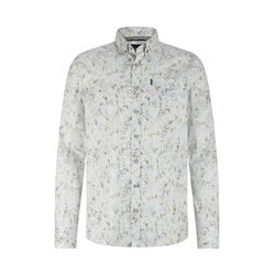 State of Art Poplin shirt with all-over print - beige/blue (8311)