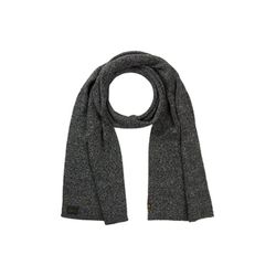 Camel active Melierter Strickschal - grau/schwarz (88)