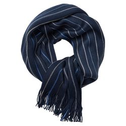 Casamoda Schal mit Streifen - blau (105)