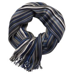Casamoda Schal mit Streifen - blau (105)