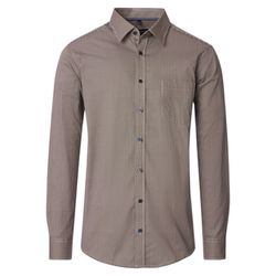 Casamoda Casual Fit: Freizeithemd - braun (200)