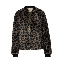 Street One Faux Fur Leo Jacket - brown (36933)