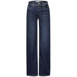 Street One Wide-leg jeans with belt - blue (17420)