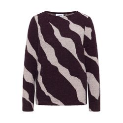 Cecil Patterned feather yarn shirt - red (26855)