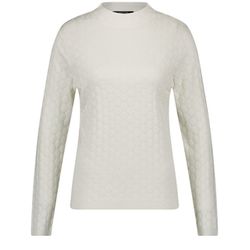 Taifun Langarmpullover  - beige/weiß (09700)