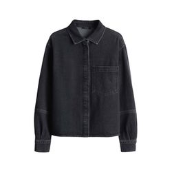 Opus Denim shirt made from sustainable BCI - Femori - gray (70271)
