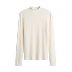 Opus Slim Rollkragenshirt aus samtweichen Jersey - Sikline - weiß (1004)