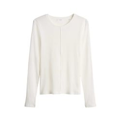 Opus Slim Rippshirt  - Sadalie - weiß (1004)