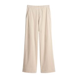Opus Wide leg jogging pants made of corduroy - Mileni cargo - beige (1006)