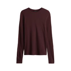 Opus Slim Longsleeve in Rippstruktur - Sumelika - rot (40039)