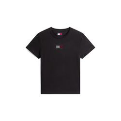 Tommy Jeans T-shirt with front print  - black (BDS)