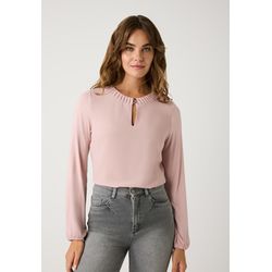 More & More Blouse with jersey sleeves - pink (0824)