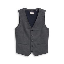 Tom Tailor Suit vest with texture - blue (39159)