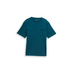 Tom Tailor T-Shirt mit Brusttasche - blau (38890)