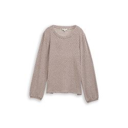 Tom Tailor Patterned long-sleeved shirt - brown (39150)