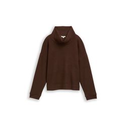 Tom Tailor Loose-fit turtleneck sweatshirt - brown (39062)