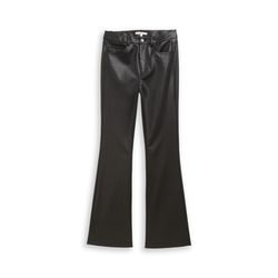 Tom Tailor Denim Flared pants in leather look - black (14482)