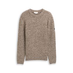 Tom Tailor Strickpullover in Melange-Optik - braun (39281)