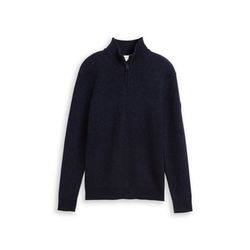 Tom Tailor Troyer Strickpullover - blau (10668)