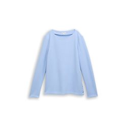 Tom Tailor Sweatshirt cosy rib - blue (40024)