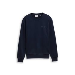 Tom Tailor Sweatshirt mit Rundhalsausschnitt - blau (10668)