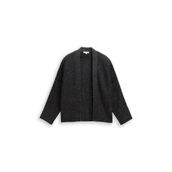 Tom Tailor Cropped cardigan with glitter effect - black (14482)
