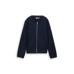 Tom Tailor Sweat jacket with pockets - blue (10668)