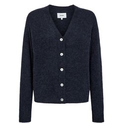 Nümph Strickjacke mit V-Auschnitt - Nuriette  - blau (3038)