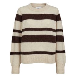 Nümph Streifenpullover - Nuriette  - schwarz (5698)