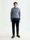Scotch & Soda Weicher Strickpullover mit Streifen und normaler Passform - blau (410(Peacoat Multi Stripe))